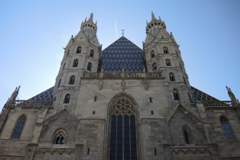 St. Stephens cathedral, Vienna, frontal view.