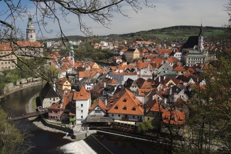 Cesky Krumlov from Castle
