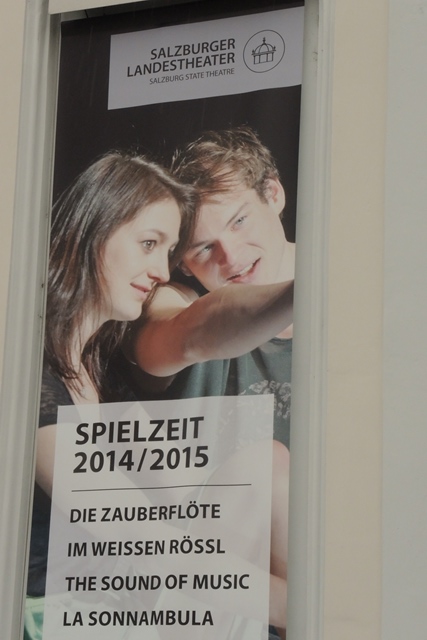 "The Sound of Music" is playing in Salzburg's central theater, in English