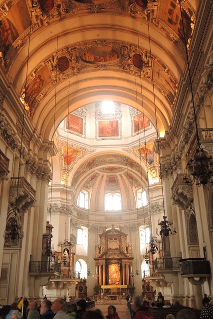 Inside the majestic Salzburg Cathedral
