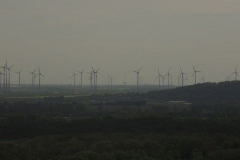 West of Bratislava loom giant, modern windmills