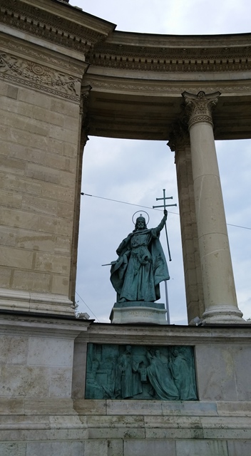 St. Stephen statue, Heroes Square, Budapest