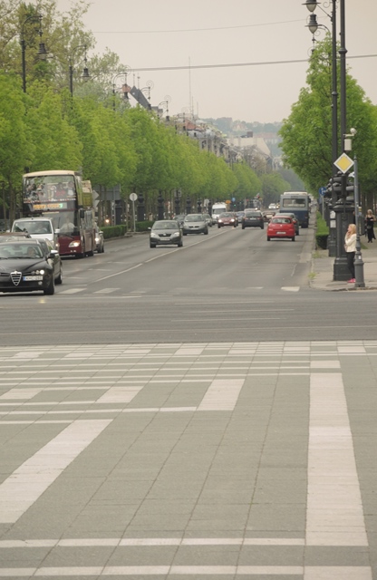Andrassy Utca from Heroes Square, Budapest