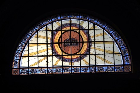 Stained glass of St. Stephen's, Budapest