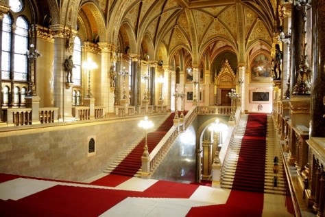 Grand Staircase of Budapest Parliament