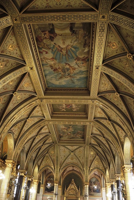 Ceiling over the Grand Staircase, Budapest Parliament