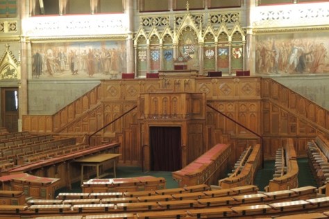 Meeting chambers in the Hungary Parliament