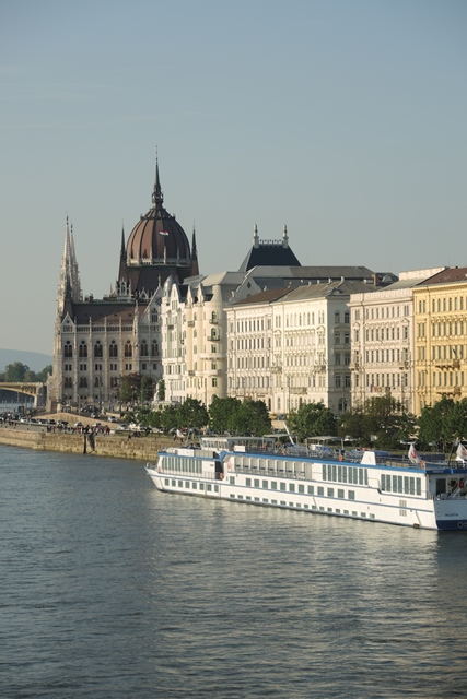 MS River Rhapsody from Chain Bridge, Budapest