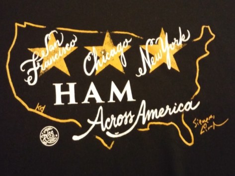 Hamilton Across America T-shirt logo by Lin-Manuel Miranda