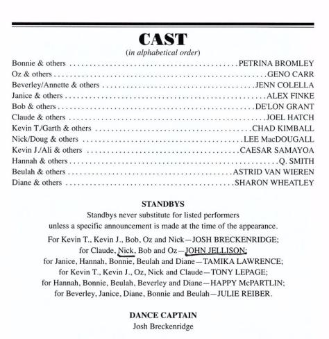 The cast of Come From Away