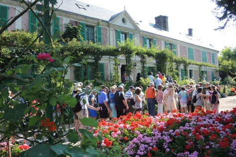 Monet's Water Garden where flowers and light are featured