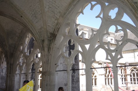 Saint Wandrille ruins restoration.