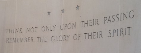 Engraving at American Cemetery Visitor's Center