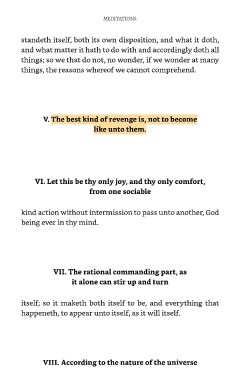 Meditations sample page