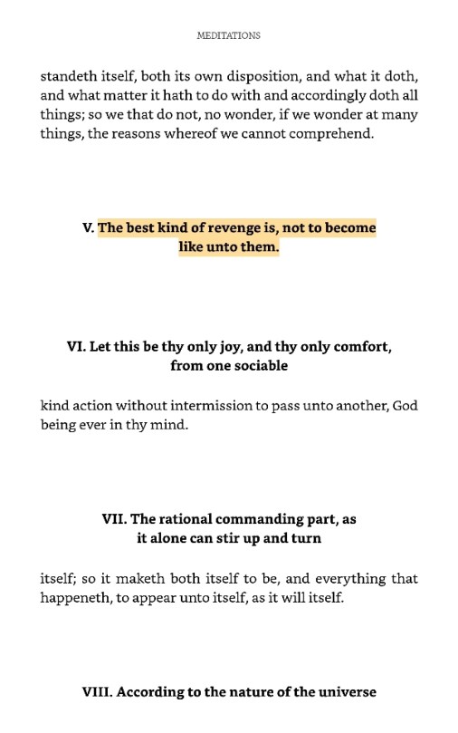 Meditations sample page