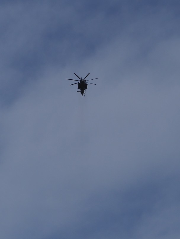 Helicopter in Flight